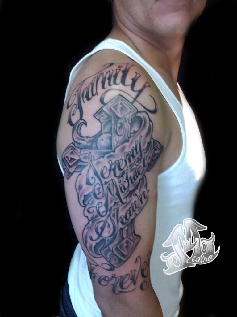 Cross Tattoo by Michael Medina