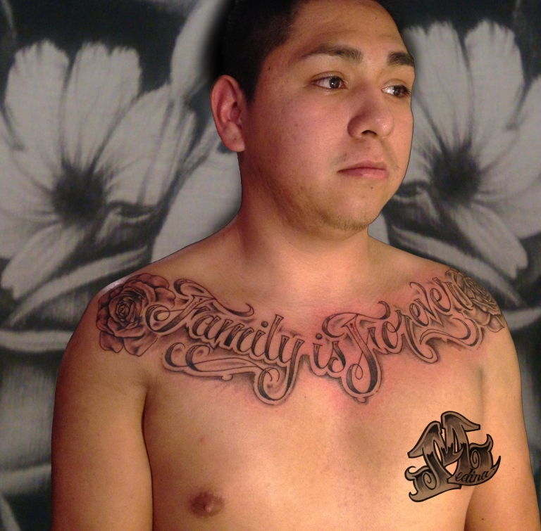 Chest Tattoo by Michael Medina